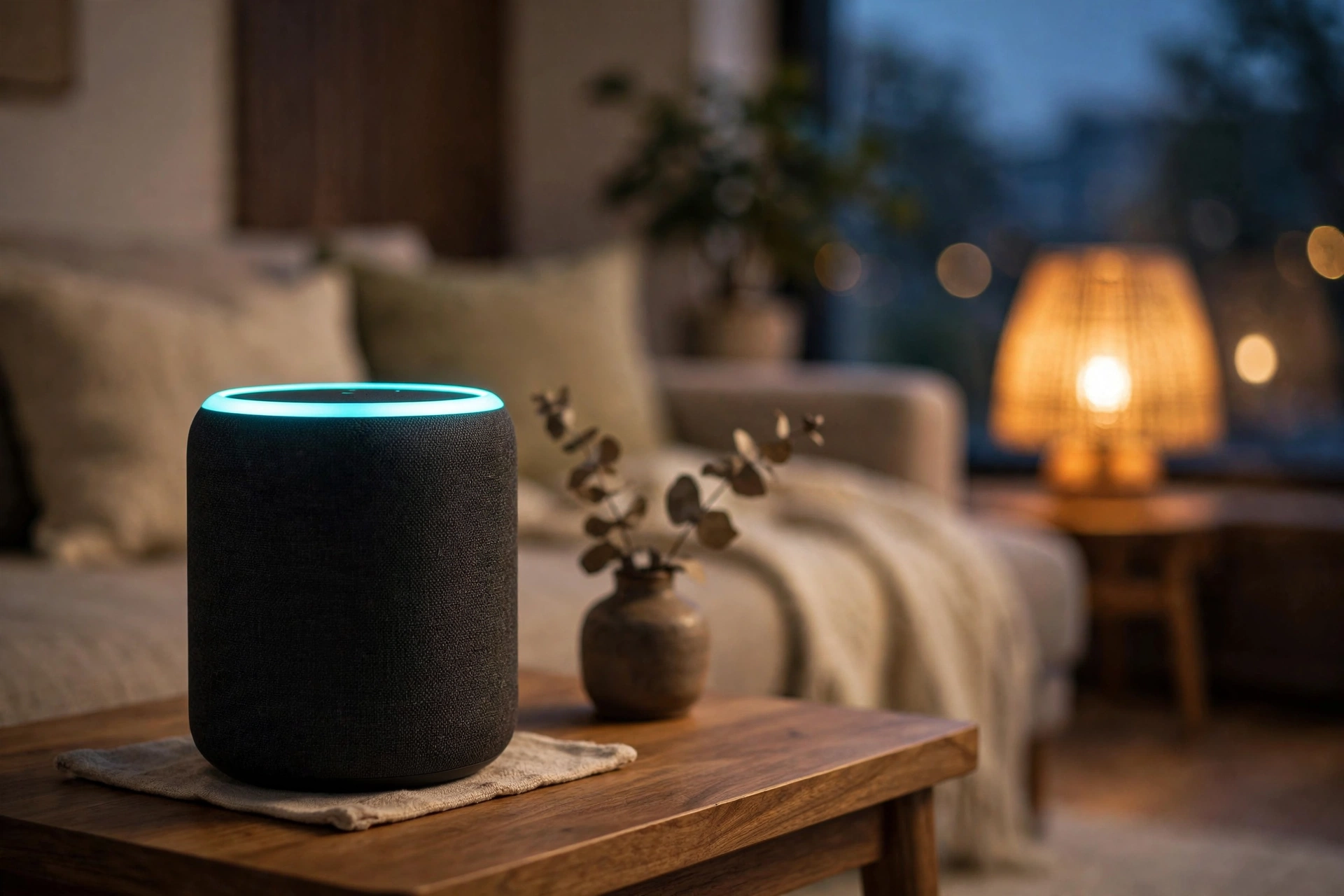 LibreVox AI speaker in a living room